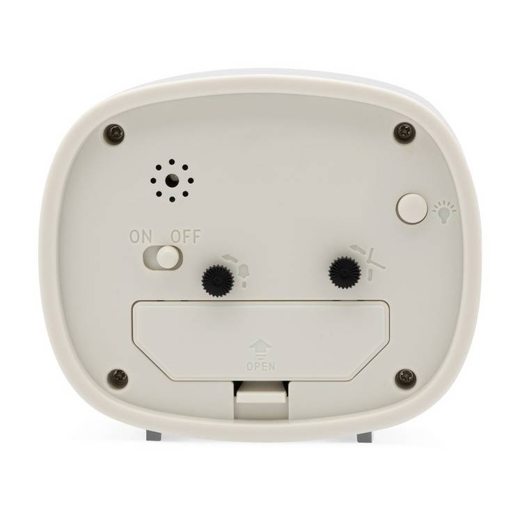 Acctim Hilda retro alarm clock pigeon grey, UK version