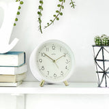 Argos Acctim Fossen White Metal Alarm Clock- Buy online at McGrocer