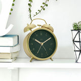 Acctim Aksel double bell alarm clock brass, imported from the UK