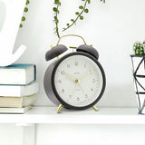 Acctim double bell alarm clock black (British brand)
