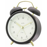 Acctim double bell alarm clock black (British brand)