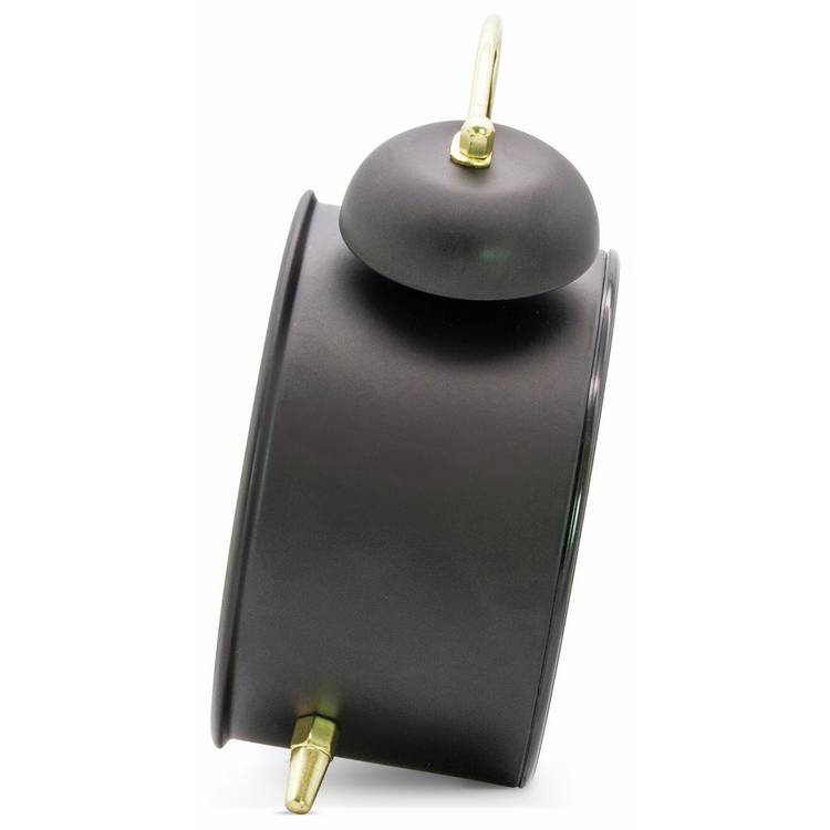 Acctim double bell alarm clock black (British brand)