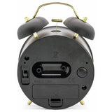 Acctim double bell alarm clock black (British brand)