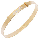 Revere gold plated silver baby bangle (British brand)