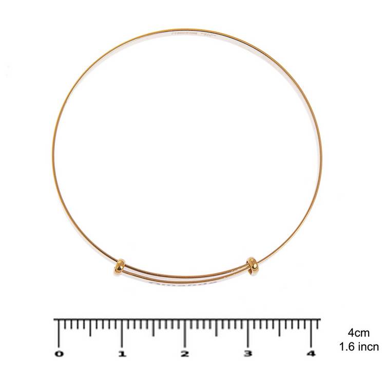 Revere gold plated silver baby bangle (British brand)