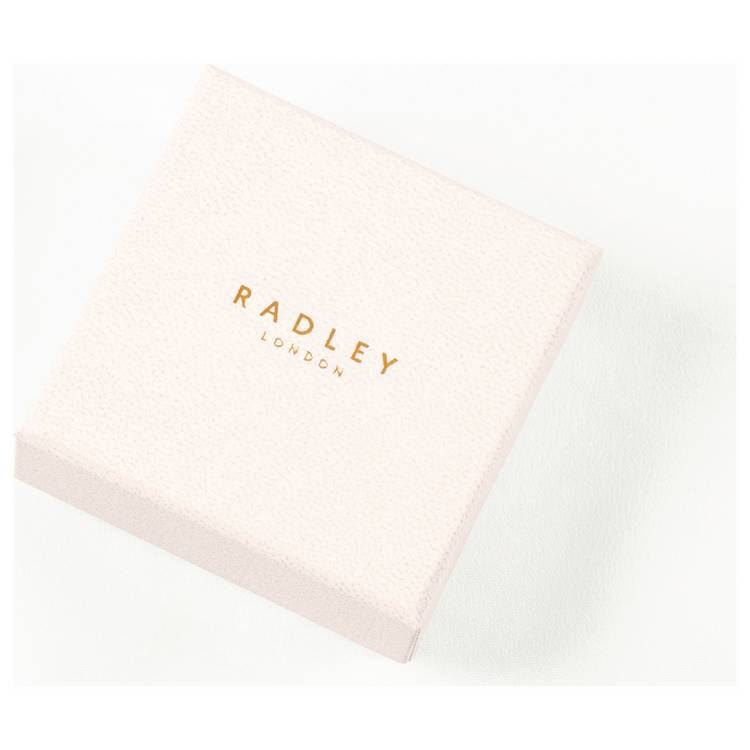 Radley silver-plated heart huggie earrings, imported from the UK