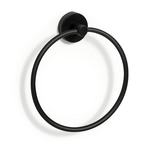 Habitat towel ring matt black wall mounted, UK version