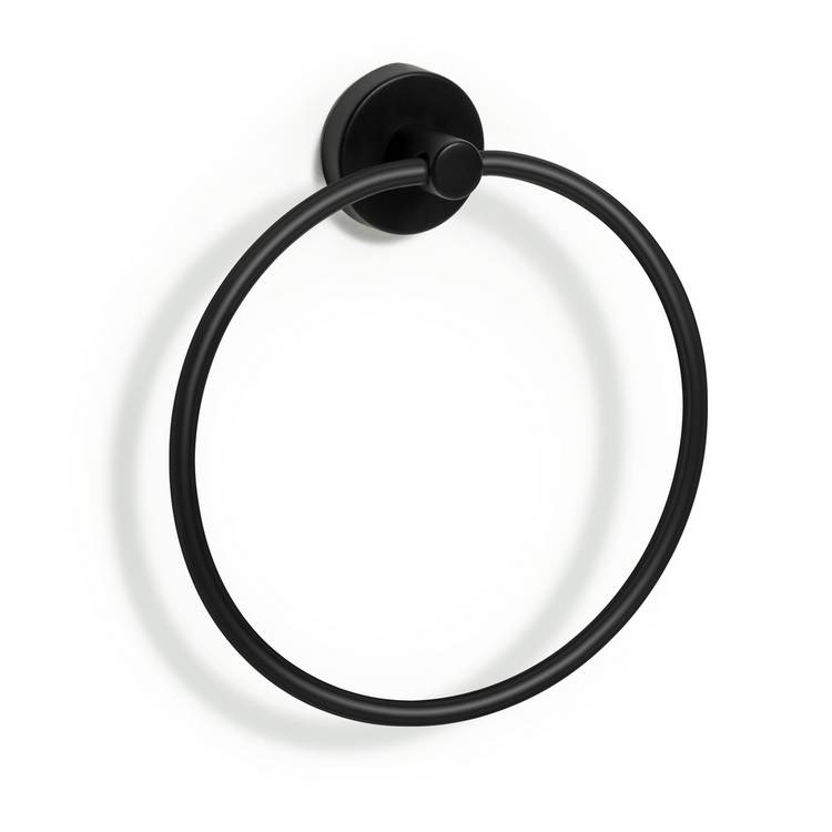 Habitat towel ring matt black wall mounted, UK version