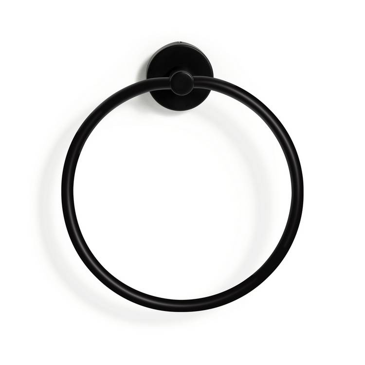 Habitat towel ring matt black wall mounted, UK version