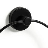 Habitat towel ring matt black wall mounted, UK version