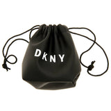 DKNY silver plated crystal drop earrings 10mm width 20mm drop, imported from the UK