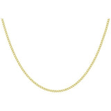 Revere 9ct yellow gold curb chain 20 inch - British product