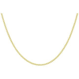 Argos Revere 9ct Yellow Gold Italian Curb Chain 20 Inch- Buy online at McGrocer