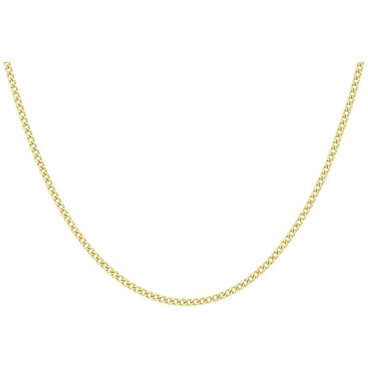 Revere 9ct yellow gold curb chain 20 inch - British product