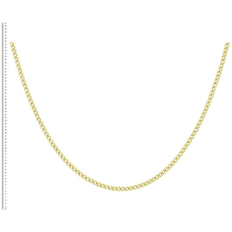 Revere 9ct yellow gold curb chain 20 inch - British product