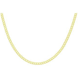 Argos Revere 9ct Yellow Gold Italian Diamond Cut Curb Chain 51cm- Buy online at McGrocer