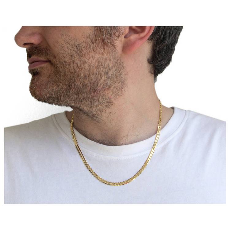 Revere 9ct Italian gold curb chain 51cm - British product