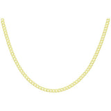 Argos Revere 9ct Yellow Gold Italian Diamond Cut Curb Chain Necklace 56cm- Buy online at McGrocer