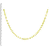 Revere curb chain 9ct yellow gold 56cm - British product