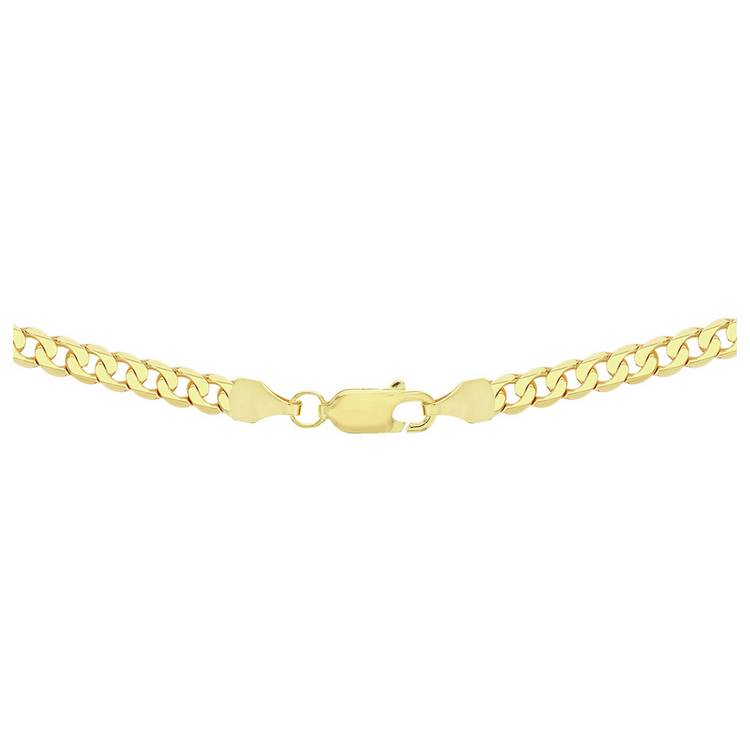 Revere 9ct yellow gold Italian diamond cut chain 61cm, imported from the UK