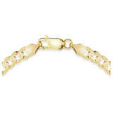 Revere 9ct yellow gold diamond cut bracelet 20cm - British product