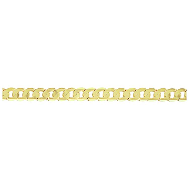 Revere 9ct yellow gold diamond cut bracelet 20cm - British product