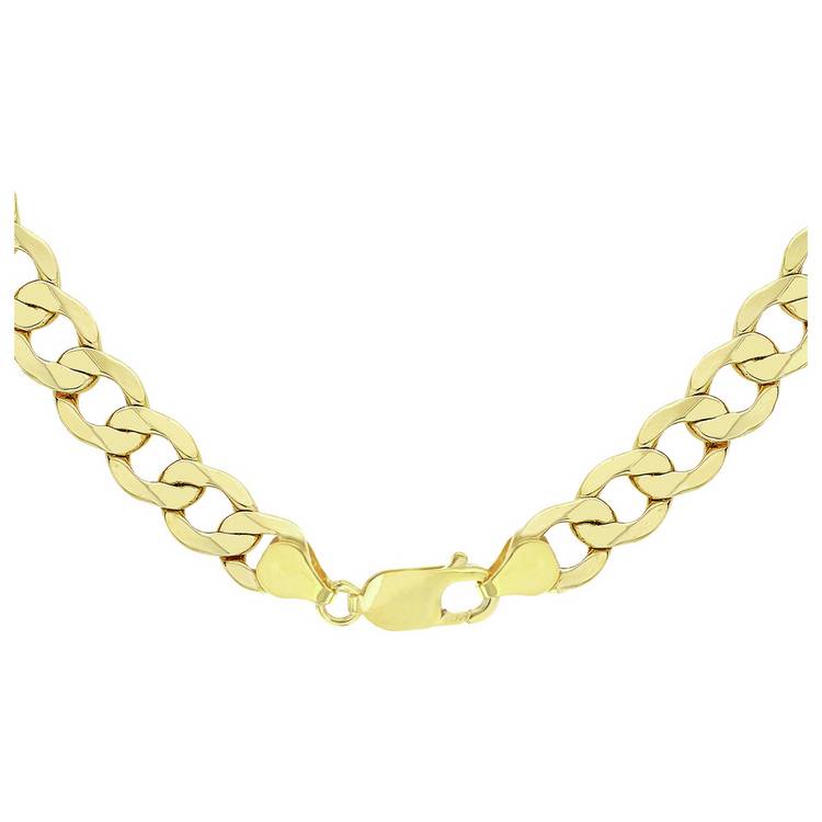 Revere 9ct yellow gold Italian diamond cut 18 inch chain (British brand)
