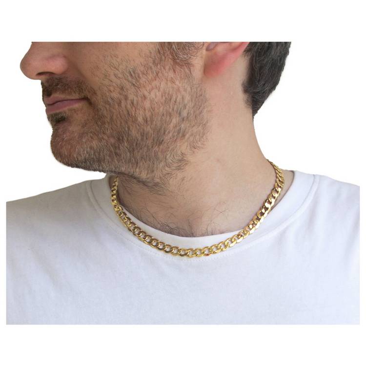 Revere 9ct yellow gold Italian diamond cut 18 inch chain (British brand)