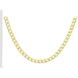 Revere 9ct yellow gold Italian diamond cut 18 inch chain (British brand)