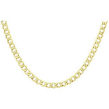 Revere 9ct yellow gold Italian diamond cut chain 22 inch, imported from the UK