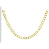 Revere 9ct yellow gold Italian diamond cut chain 22 inch, imported from the UK