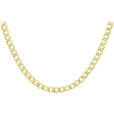 Argos Revere 9ct Yellow Gold Italian Diamond Cut Curb Chain 61cm/24in- Buy online at McGrocer