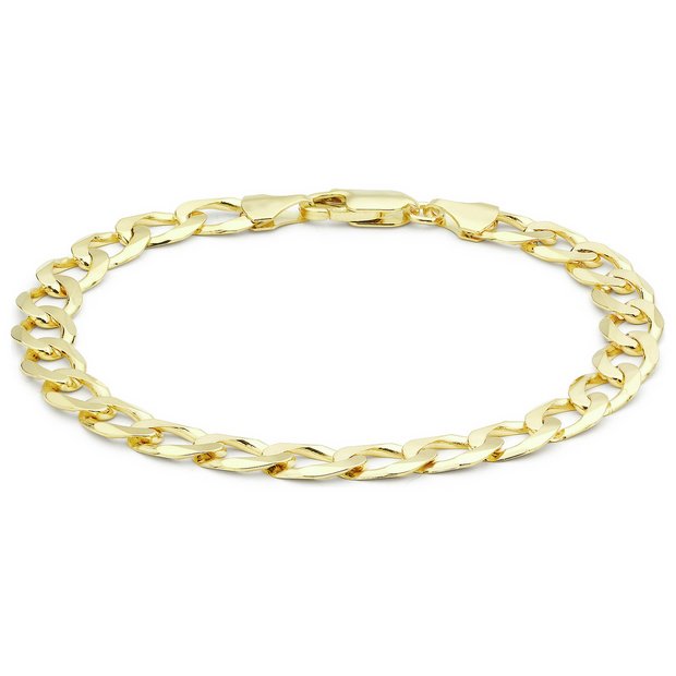 Revere 9ct gold curb bracelet 20cm, imported from the UK
