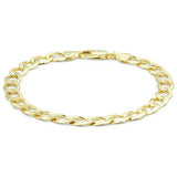Revere 9ct gold curb bracelet 20cm, imported from the UK