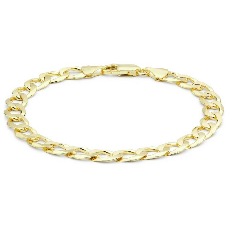 Revere 9ct gold curb bracelet 20cm, imported from the UK