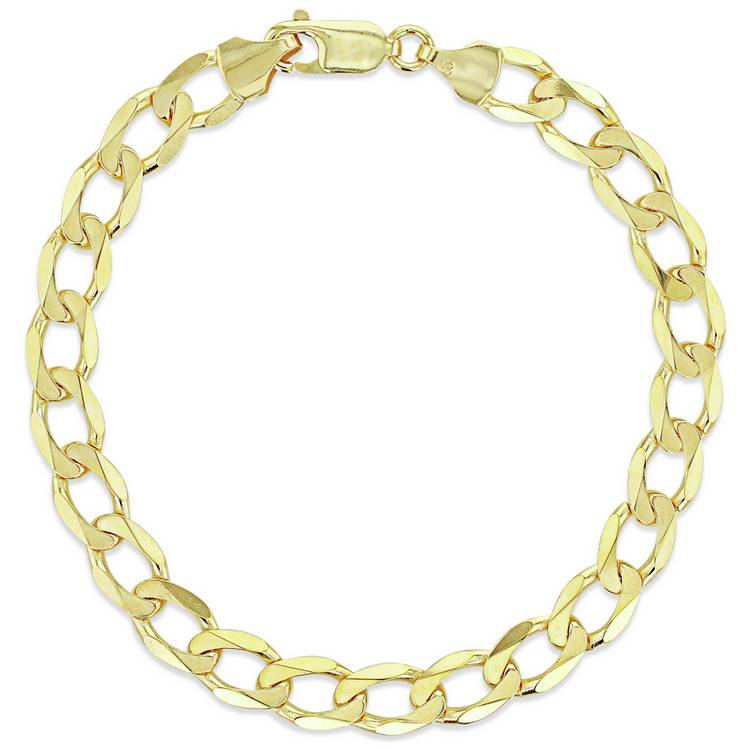 Revere 9ct gold curb bracelet 20cm, imported from the UK