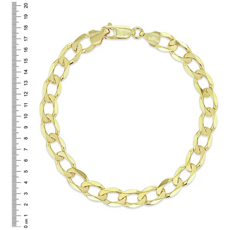Revere 9ct gold curb bracelet 20cm, imported from the UK