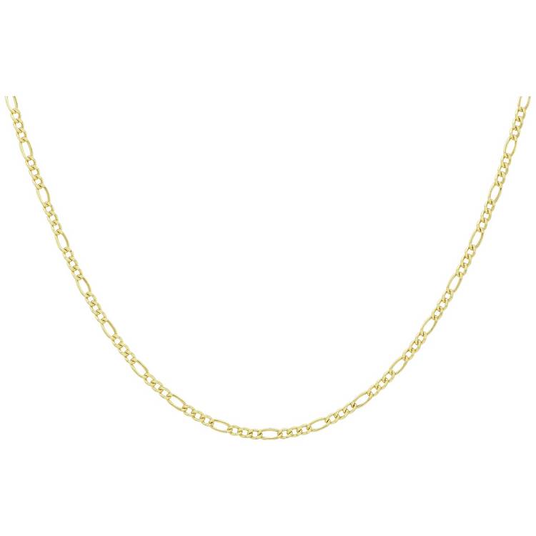 Revere 9ct yellow gold figaro link chain 51cm, imported from the UK