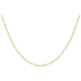 Revere 9ct yellow gold figaro link chain 51cm, imported from the UK
