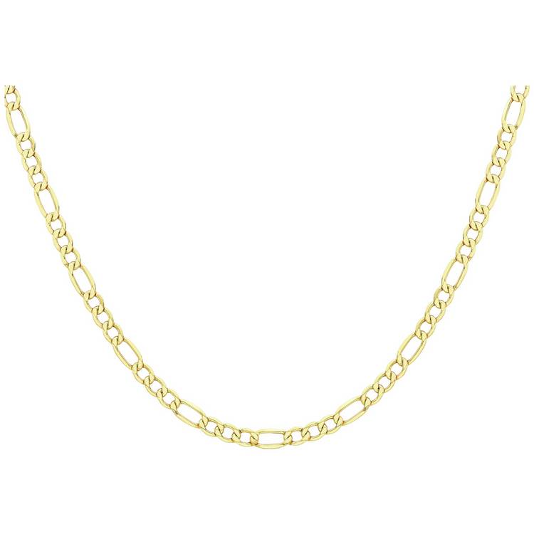 Revere 9ct yellow gold figaro chain 20 inch - British product