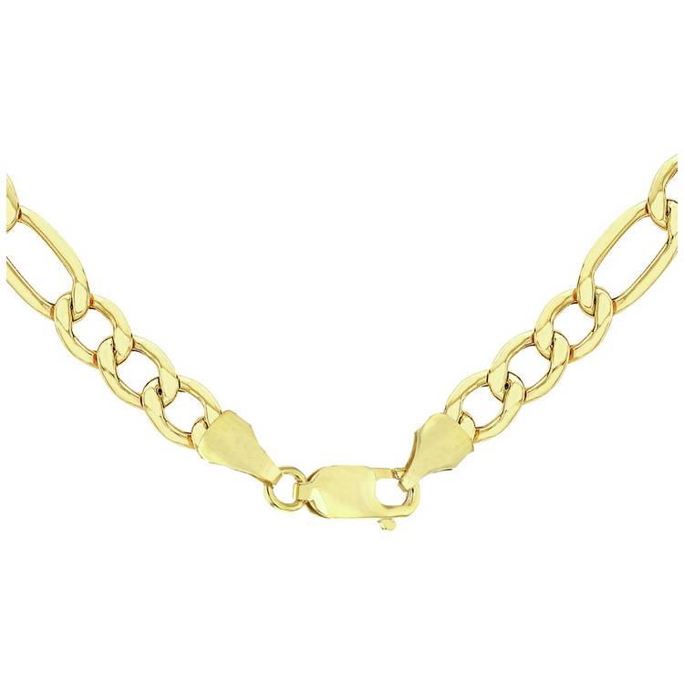 Revere 9ct yellow gold figaro chain 20 inch - British product