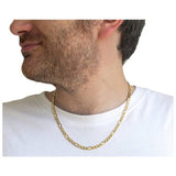 Revere 9ct yellow gold figaro chain 20 inch - British product