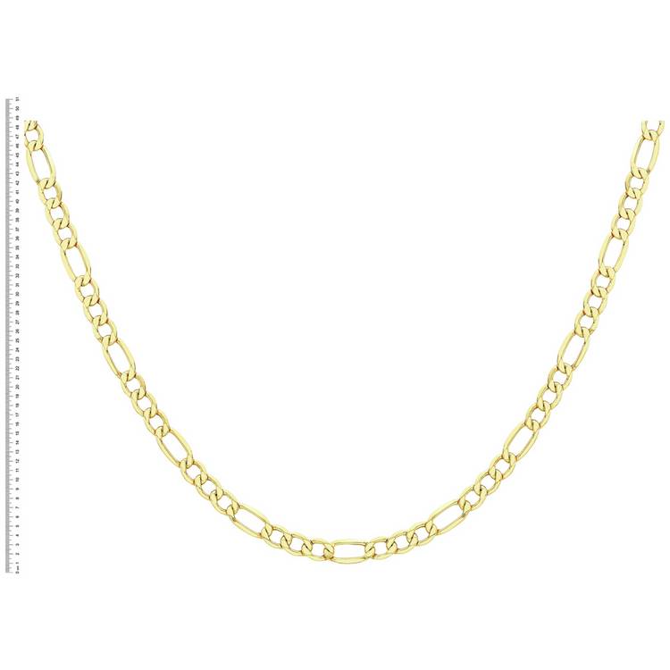 Revere 9ct yellow gold figaro chain 20 inch - British product