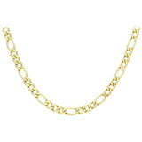Revere 9ct yellow gold figaro chain 20 inch, imported from the UK