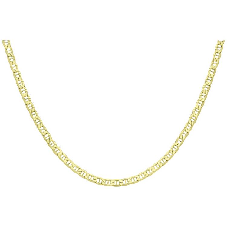Revere 9ct yellow gold rambo link chain 18 inch - British product
