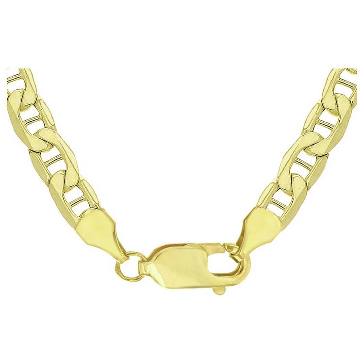 Revere 9ct yellow gold rambo link chain 18 inch - British product
