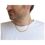 Revere 9ct yellow gold rambo link chain 18 inch - British product