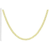 Revere 9ct yellow gold rambo link chain 18 inch - British product
