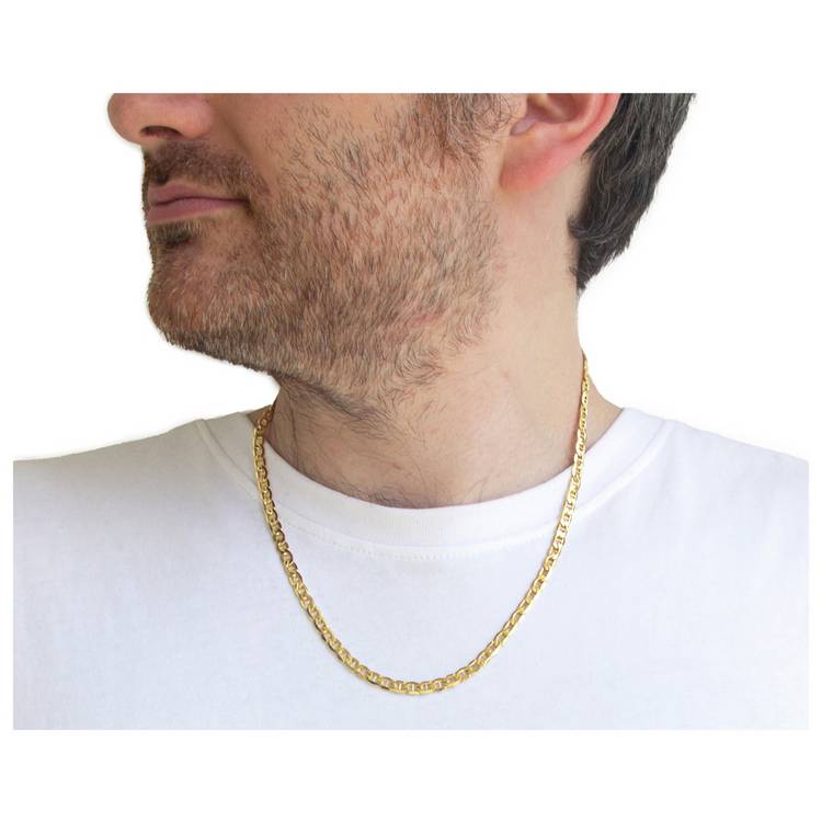 Revere 9ct yellow gold rambo chain 22 inch (British brand)