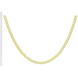 Revere 9ct yellow gold rambo chain 22 inch (British brand)